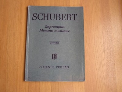Noten, Impromptus + Moments musicaux, Franz Schubert, Klavier , G. Henle Verlag