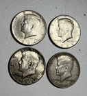 1964 Kennedy Half Dollars - Lot of 4 - 90% Silver - Check it out!