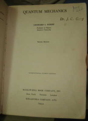 INDIA RARE - QUANTUM MECHANICS BY LEONARD I. SCHIFF PAGES 417 | eBay