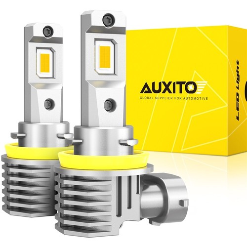 AUXITO Lamp H11 H8 H9 Amber Yellow LED Fog Light DRL Bulbs Super Bright 3000K - Picture 9 of 10