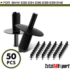50Pcs Fasteners Bumper Cover Interior Trim Clip for BMW 128i M3 X3 6.3 mm Nylon