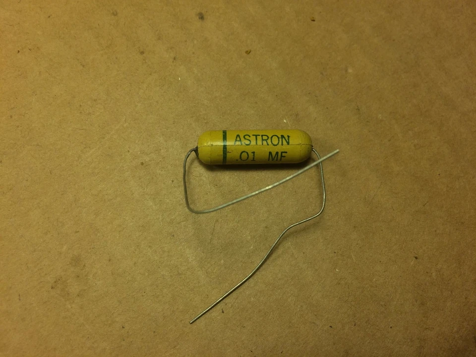 Nuevo de Lote Antiguo Astron .01 uf 600v Condensador Mostaza Guitarra Amplificador Tono Tapa (Cantidad Disponible) Foto 2 de 4
