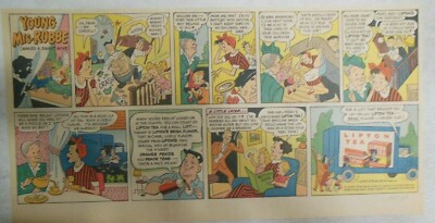 Lipton Tea Ad: ''Young Mrs. Robbe'' from 1930's-1950's Size: 7.5 x 15 inches