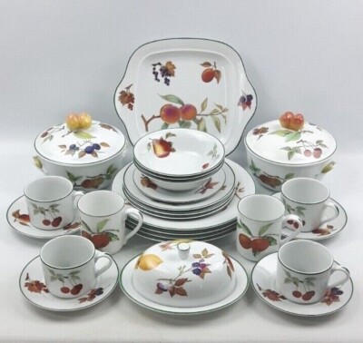 Royal Worcester Evesham Vale Abendessen & Tee - einzeln verkauft - Vintage