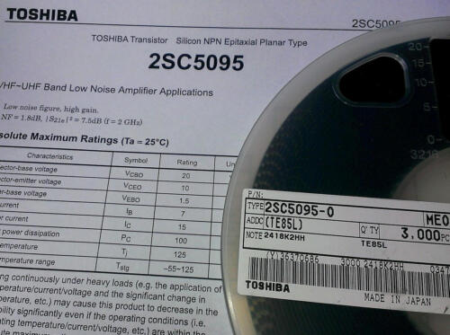 15 Stück Toshiba 2SC5095 (TE85LF) NPN VHF~UHF Band Low Noise Amplifier (M1451) - Picture 4 of 4