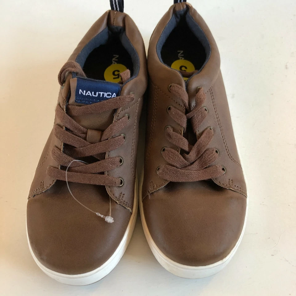 Zapatos de mujer Nautica jóvenes talla 5 EU 37 marrón con cordones Donovan Foto 2 de 4