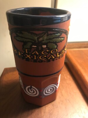 Mexican Beer Mug (new) finely crafted and made in Mexico; large 1-liter size 