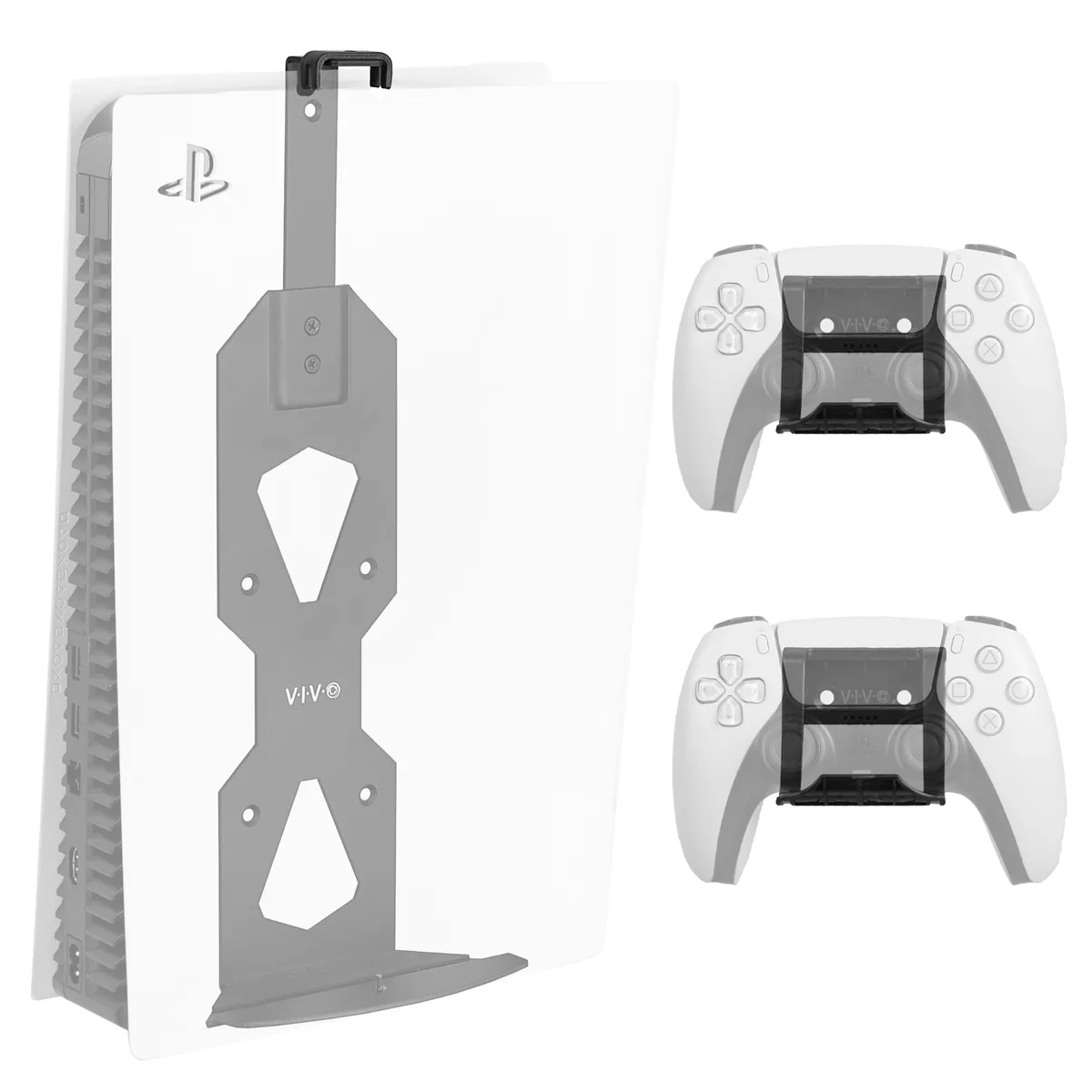 Soporte de pared para consola PS5 Slim, estante de almacenamiento montado  en la pared para PS5