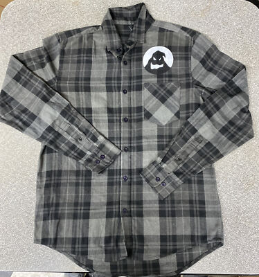 Nightmare Before Christmas Jack Skellington Boogie Mens M Button Down Shirt  | eBay