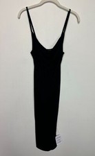 ASOS DESIGN Cami Cowl Neck Midi Dress in Black Size 4 Stappy Sleeveless New