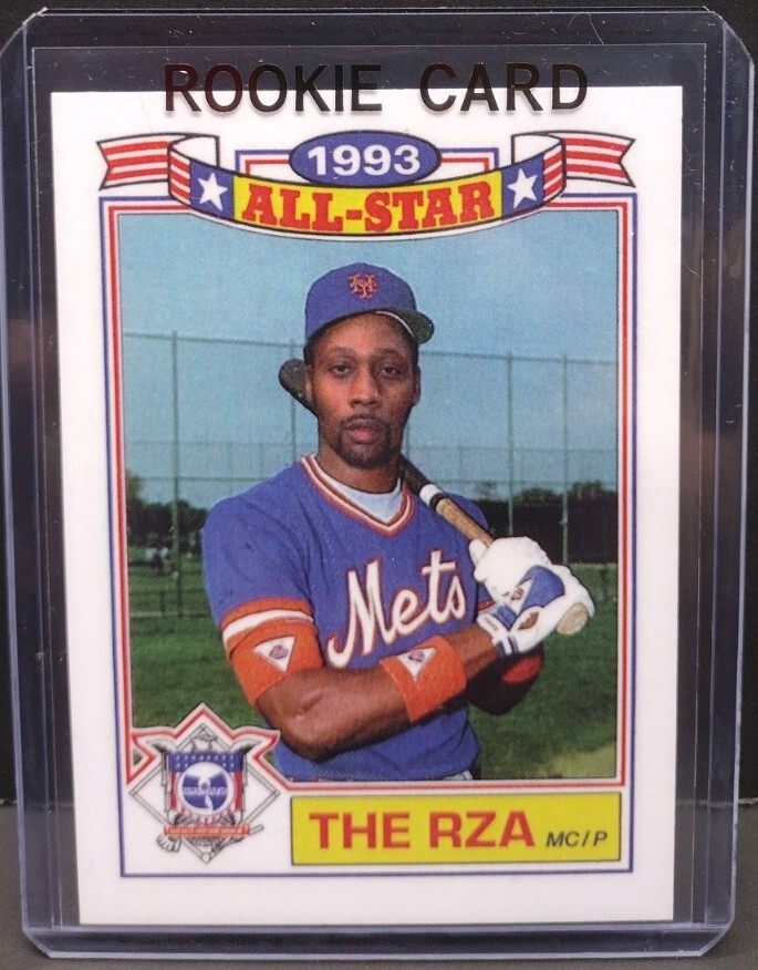 THE RZA Limited Edition Baseball Art Card Hip Hop Collectible WU