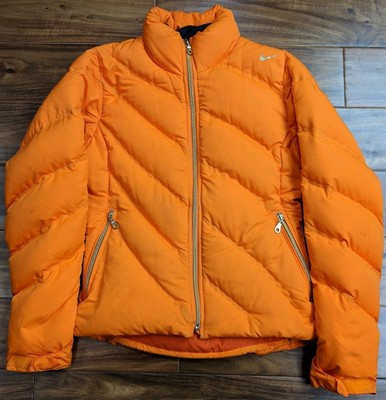 orange nike puffer jacket