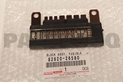 8262026580 Genuine Toyota BLOCK ASSY, FUSIBLE 82620-26580 | eBay