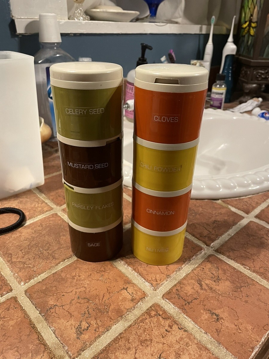 vintage TUPPERWARE スパイスストッカー 2セット vintage TUPPERWARE スパイスストッカー 2セット キッチン・食器
