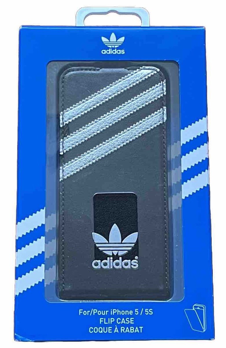 Adidas Original Flip Flap Case Cover for IPhone 5S Silver
