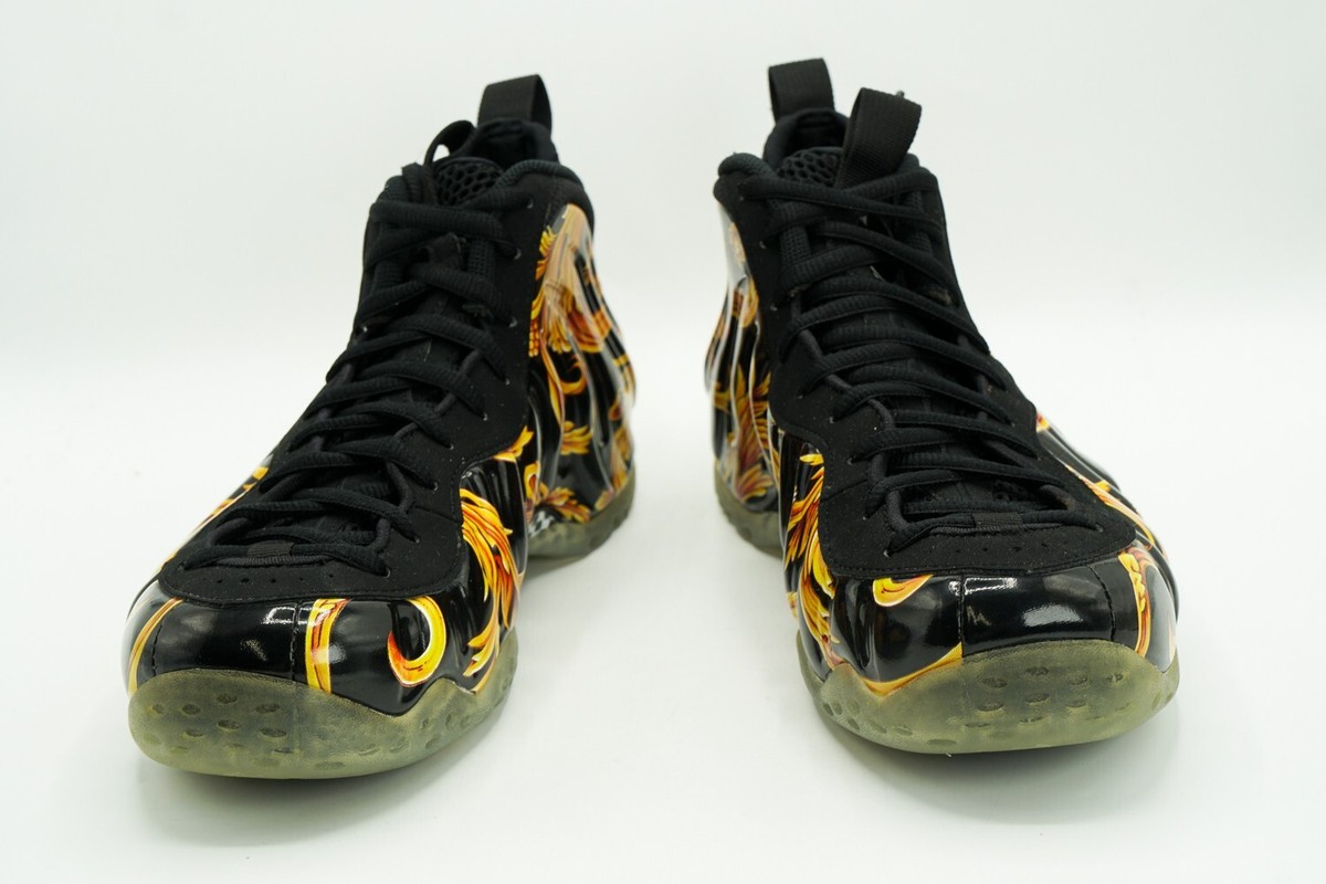 NIKE FOAMPOSITE ONE SUPREME NEW SIZE 9 BLACK METALLIC GOLD NIKE FOAMPOSITE ONE SUPREME NEW SIZE 9 BLACK METALLIC GOLD
