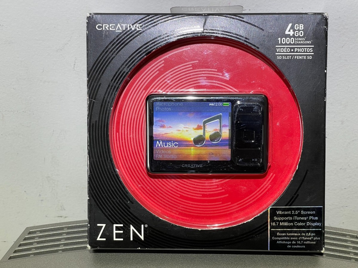 Creative ZEN 4 GB MP3 Player Audio Book Reader FM Radio Voice
