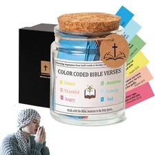Bible Verse Jar, Religious Gifts for Men Women, Bible Verses for Emotions and...