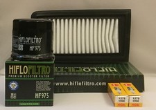 Service Kit For SUZUKI AN650 BURGMAN (2002 to 2018) Filters and NGK Spark Plugs