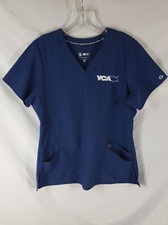 Wonder Wink VCA Animal Hospital Scrub Top Damski Rozmiar Średni krój Niebieski Używany