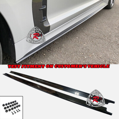 Fits 18-23 Kia Stinger CK-Style Add-On Side Skirts Extension (ABS Plastic)