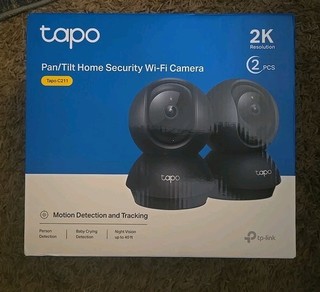 TP Link Tapo C211 2K Pan Tilt Indoor Security Camera 2 Pack Night Vision
