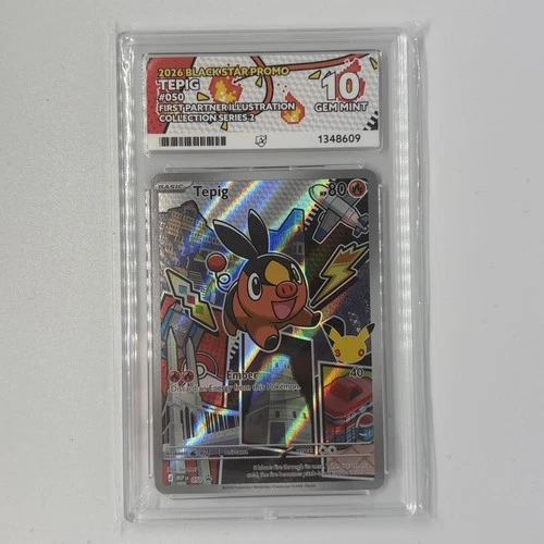 Pokemon - First Partner Illustration - MEP 050 Tepig Ace 10 - Perfect Subs