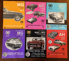 Lot Of 6 Mg Accessories Parts Mg. 7 8 9 10 11 Ah Catalog Ah.2 Good Cond