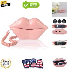 Landline Phones for Home, Corded Lip Phone, Retro Desktop Home Phone, Analog ...