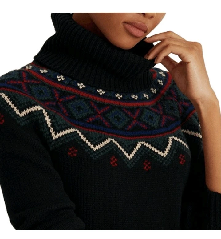 Vestido suéter Ralph Lararen Fair Isle para mujer talla XL Foto 2 de 4