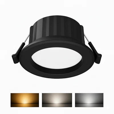LED 9W Einbaustrahler 68mm IP54 3CCT Feuchtraum Deckenstrahler Deckenspot 820 lm - Bild 1 von 4