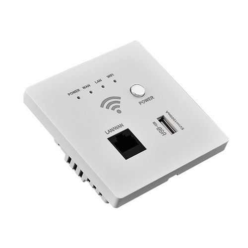 (White)In-Wall Wireless WiFi Router 300M AP Access Point WiFi Router TDW - Afbeelding 5 van 8