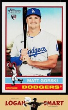 Matt Gorski 2025 Topps Heritage #555 RC Los Angeles Dodgers