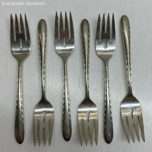 (B) Towle Silver Flutes Pattern Sterling Silver Forks