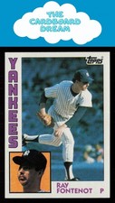 Ray Fontenot 1984 Topps #19 RC Rookie New York Yankees Baseball Card. rookie card picture