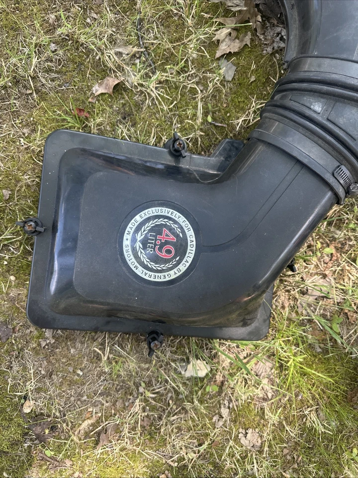 Conjunto de caja de filtro de filtro de filtro de aire motor Cadillac Deville 1991-1993 4,9 L OEM Foto 3 de 4