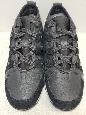 Easy Spirit Enduransa hiking boot athletic shoe black suede leather 8.5 W