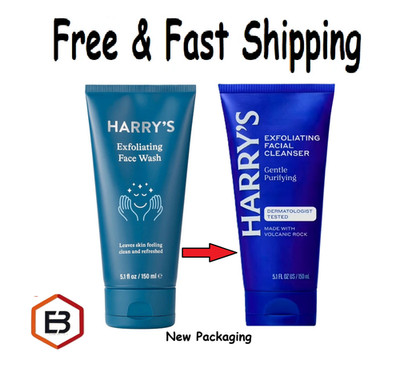 Harry's Men's Exfoliating Face Wash with Peppermint and Eucalyptus, 5.1 fl oz
