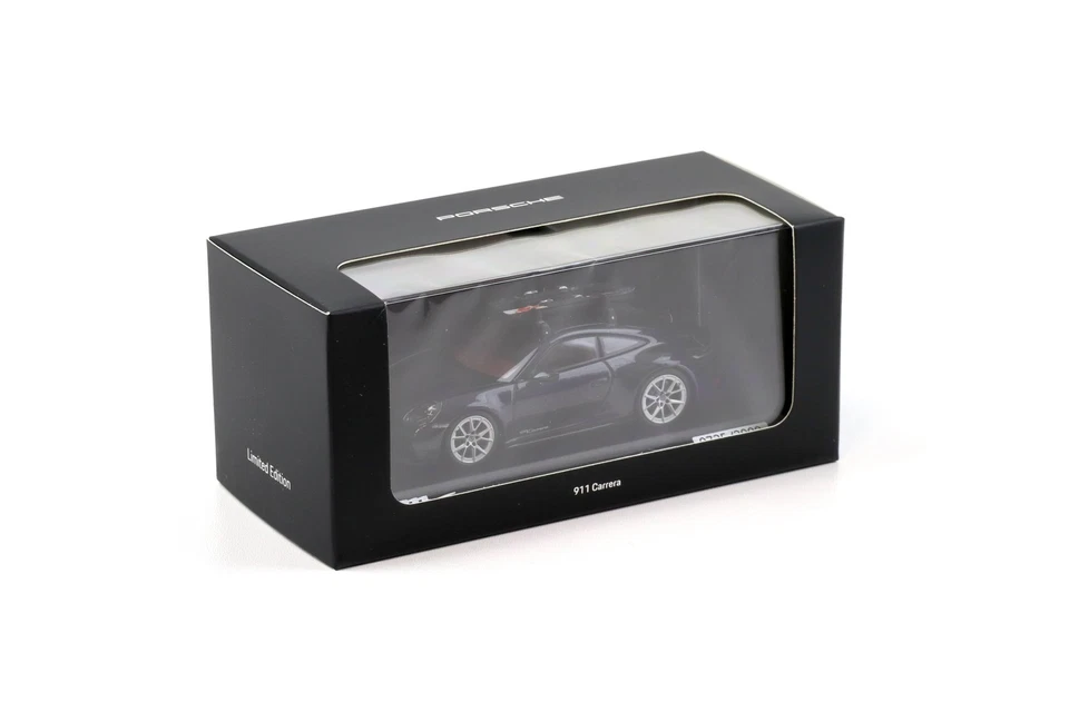 1:43 Minichamps Porsche 911 992.2 Carrera Coupe Con Sci Carbonio Nero WAP DEALER - Immagine 3 di 3
