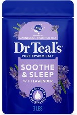 Dr Teal's Lavender Epsom Salt Bath Soak 3 lbs Soothe  Sleep Nighttime Therapy