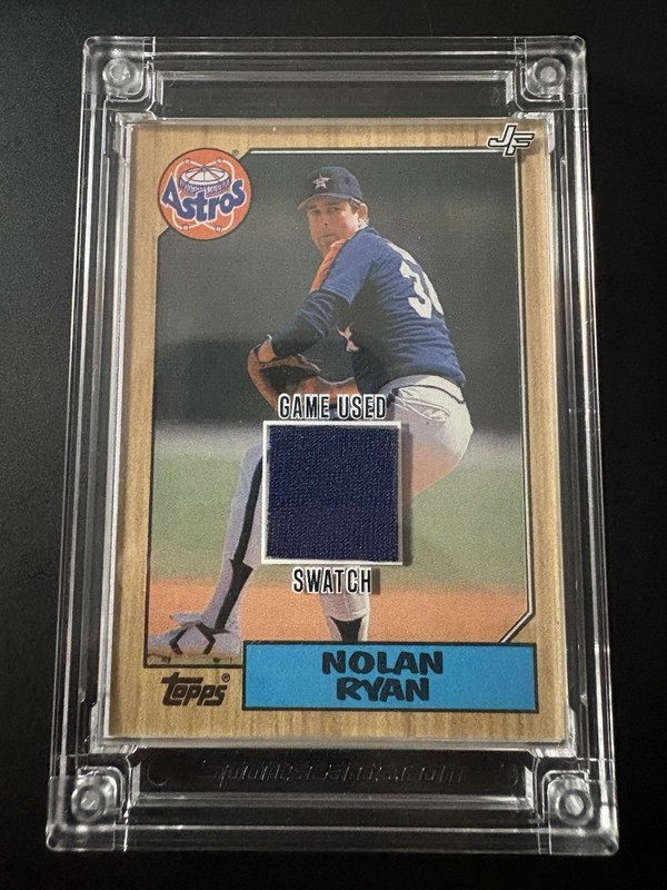 Topps Nolan Ryan Jersey Fusion Game Used Swatch Houston Astros 2022 Baseball
