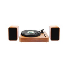 Image of Bluetooth Turntable Record Player, Magnetic Cartridge, Dual 15W Stereo Speakers