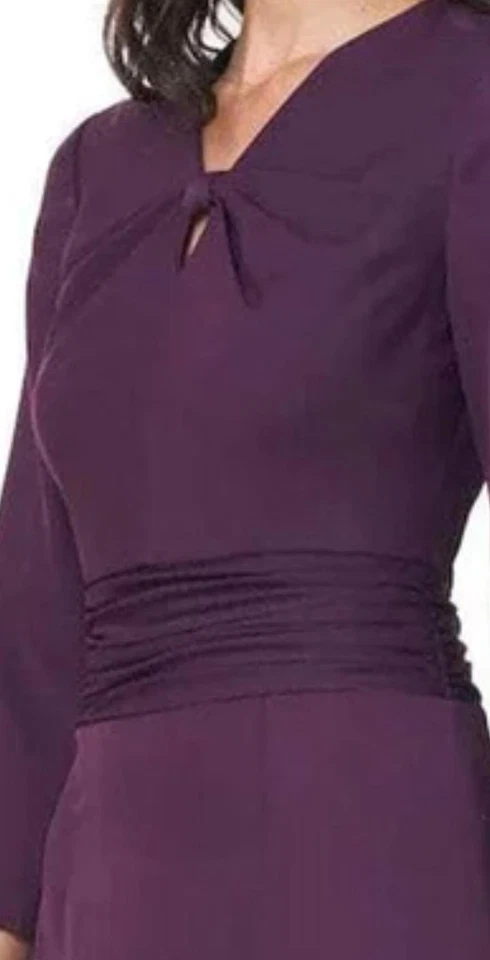 js collections Beautiful dress Color Plum Size 12,10,8,4 - Image 2 of 4