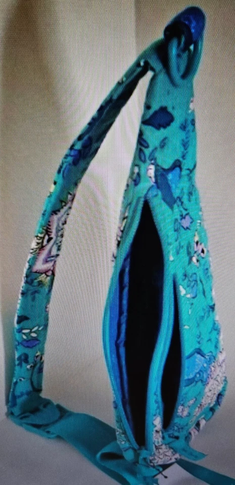 VERA BRADLEY PEACOCK GARDEN COMPACT SLING BACKPACK*BEAUTIFUL PASTEL PATTERN*NWOT - Image 4 of 4