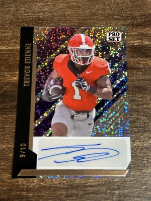  2024 Leaf Metal ProSet TREVOR ETIENNE AUTO RC #9/10 UGA DAWGS SEC CHAMPS!
