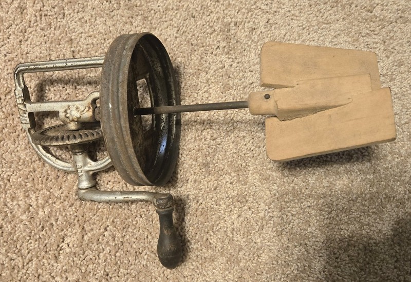 Vintage Antique Dazey No. 40 Manual Hand Crank Butter Churn Works