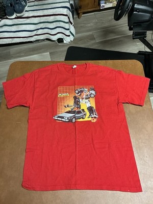 Marvel Gamerverse Spiderman Shirt Mens Large Red Logo Crew Neck Short Sleeve