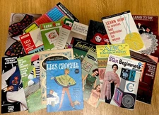 Vintage Sewing Crochet Embroidery Booklets Lot Patterns Needlework Craft DIY