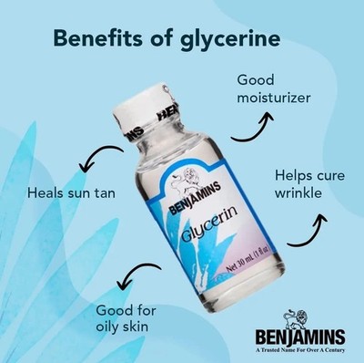 Benjamins Glycerin, 30ml (1 Fl Oz) (2Pack)