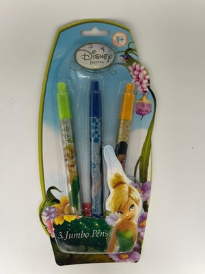 Disney Vintage SELTEN Feen Tinker Bell 3er Pack Jumbo Druckstifte - versiegelt